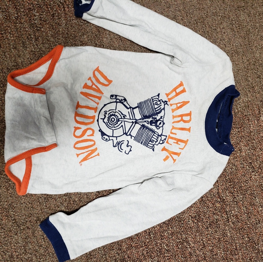 Boys 24MO Harley Davidson onesie